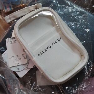 Gelato Pique White Clear Travel Pouch